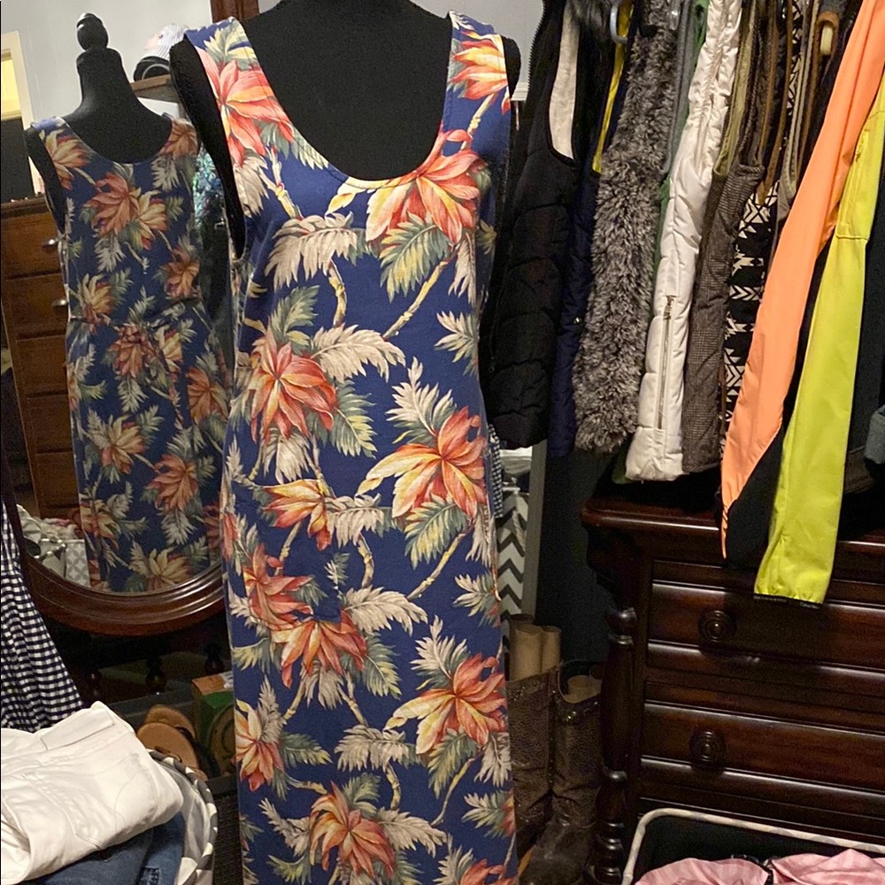 CAMBRIDGE DRY GOODS CO. Floral Sleeveless Dress S